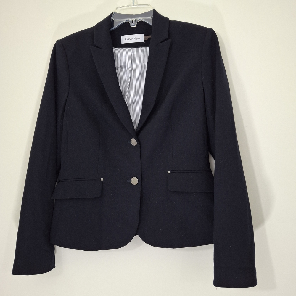 Calvin Klein Women's Black Blazer, Size 8